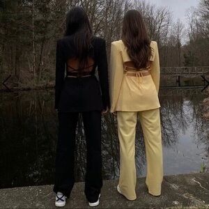 Danielle Bernstein We Wore What Open Back Blazer